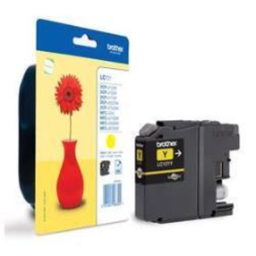 Brother LC121Y - Giallo - originale - blister - cartuccia d'inchiostro - per Brother DCP-J100, J105, J132, J152, J552, J752, MFC-J245, J470, J650, J870